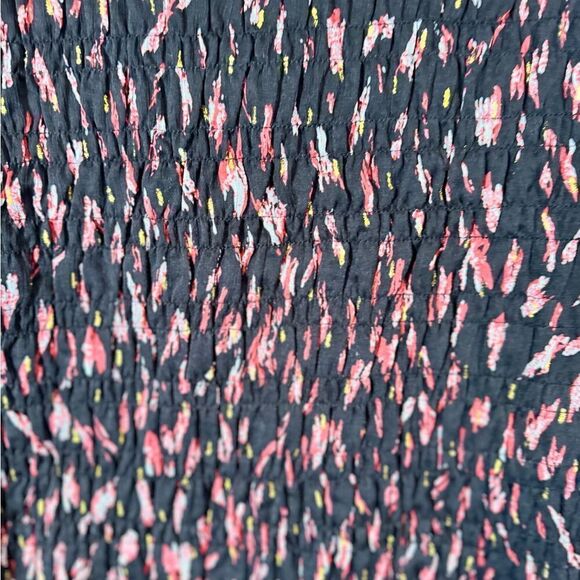 Lulus Smocked Balloon Sleeve Dress Multicolor Print Size M - Picture 9 of 9